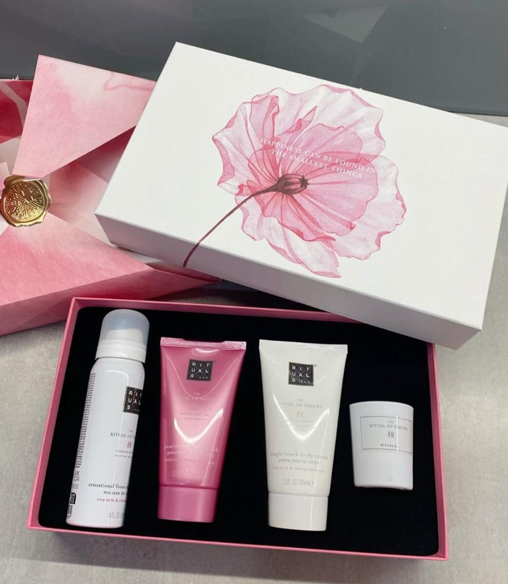 🟡現貨40套, 罕有套裝🌸Rituals The Ritual of Sakura Floral Cherry Blossom &amp; Rice Milk Bath and Body Small Gift Set | 落單後約5-7個工作天寄出 娉婷貿易公司 Exquisite Beauty Trading Company