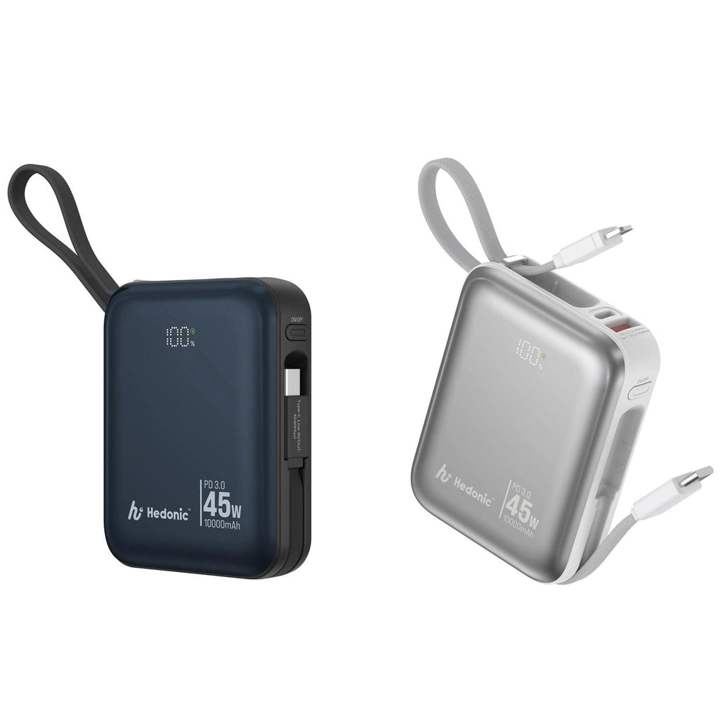 【24小時網站自助下單】🌸🌟級品牌Hedonic PD 3.0 45W快充 10000mah流動充電池 (附嵌入式充電線) | 預訂約3-4星期 娉婷貿易公司 Exquisite Beauty Trading Company