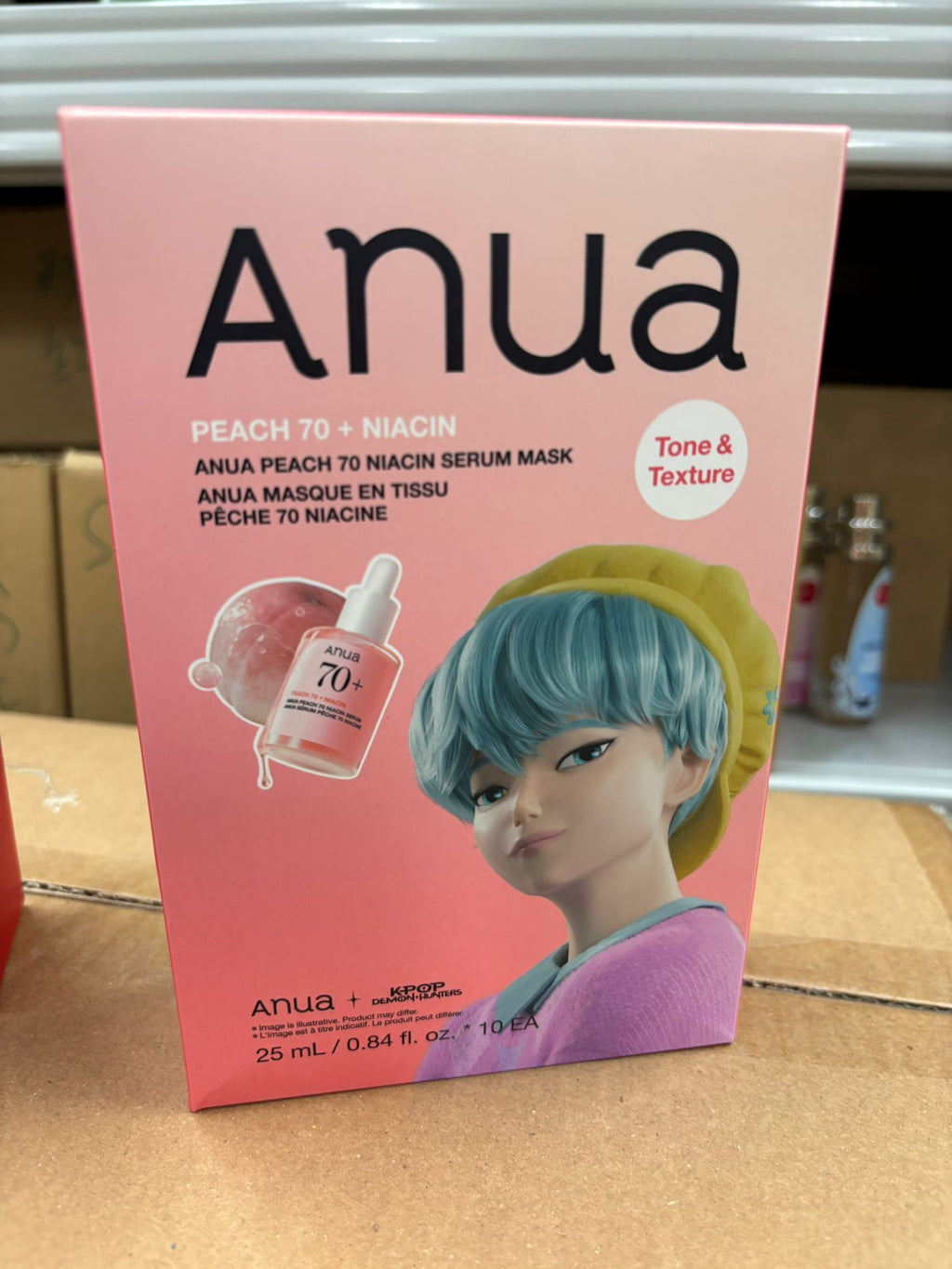 【24小時網站自助下單】現貨🌸Anua 蜜桃 70 + 煙酰胺煥膚精華面膜 1盒10片 (Anua Peach 70 Niacin Serum Mask) | 落單後約3-5個工作天寄出 娉婷貿易公司 Exquisite Beauty Trading Company