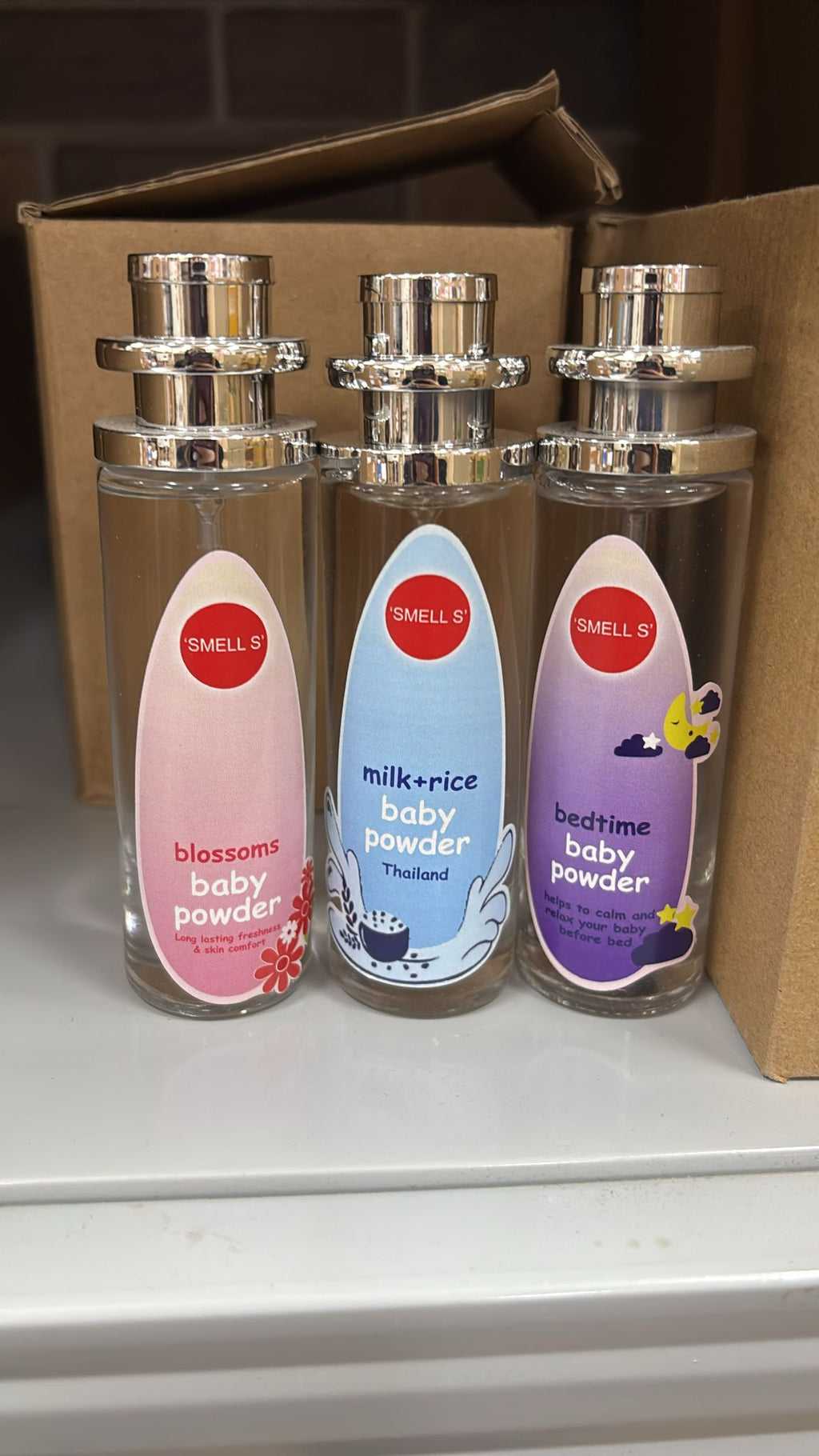 【24小時網站自助下單】現貨🌸泰國🇹🇭自家製 Smell's 爽身粉味香水(35ml) | 落單後約3-5個工作天寄出 娉婷貿易公司 Exquisite Beauty Trading Company