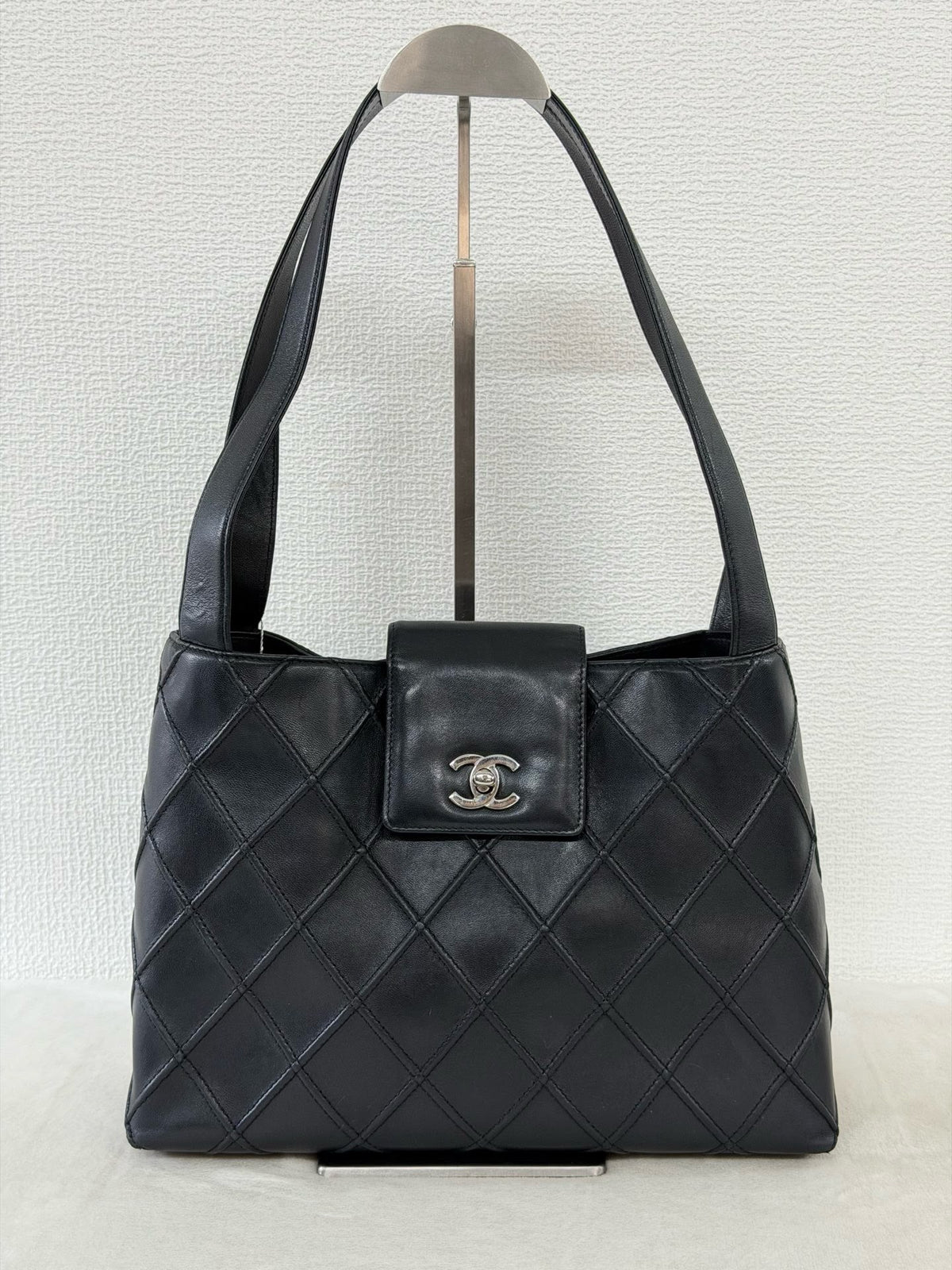 【24小時網站自助下單】🌸日本中古品代購 Chanel黑銀華夫格Kelly ➕標 6開 | 預訂約2-3星期 娉婷貿易公司 Exquisite Beauty Trading Company