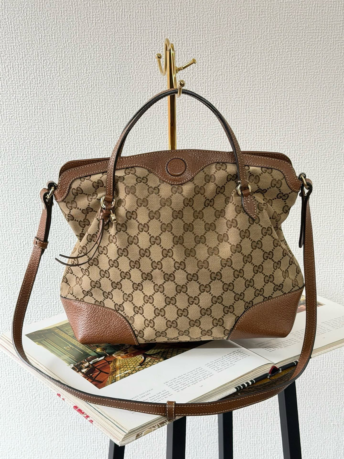 【24小時網站自助下單】🌸日本中古品代購 Gucci GG老花托特包 ➕肩帶 | 預訂約2-3星期 娉婷貿易公司 Exquisite Beauty Trading Company
