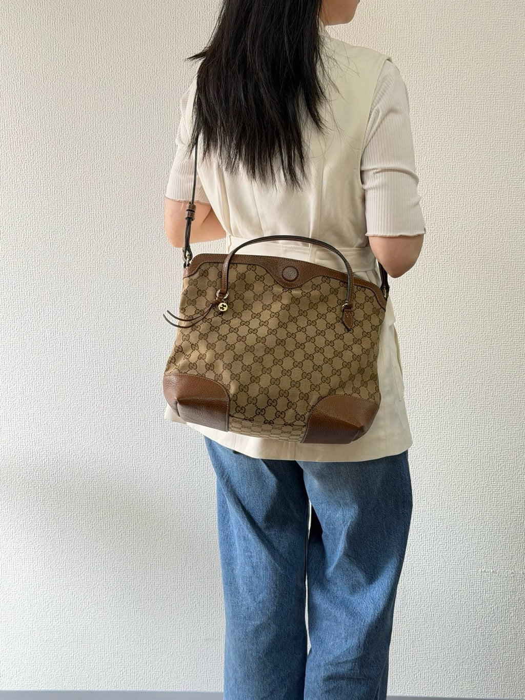 【24小時網站自助下單】🌸日本中古品代購 Gucci GG老花托特包 ➕肩帶 | 預訂約2-3星期 娉婷貿易公司 Exquisite Beauty Trading Company