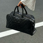 【24小時網站自助下單】🌸日本中古品代購 CHANEL 香奈兒黑金牛皮大logo手提保齡球大號 有標無卡8開 | 預訂約2-3星期 娉婷貿易公司 Exquisite Beauty Trading Company