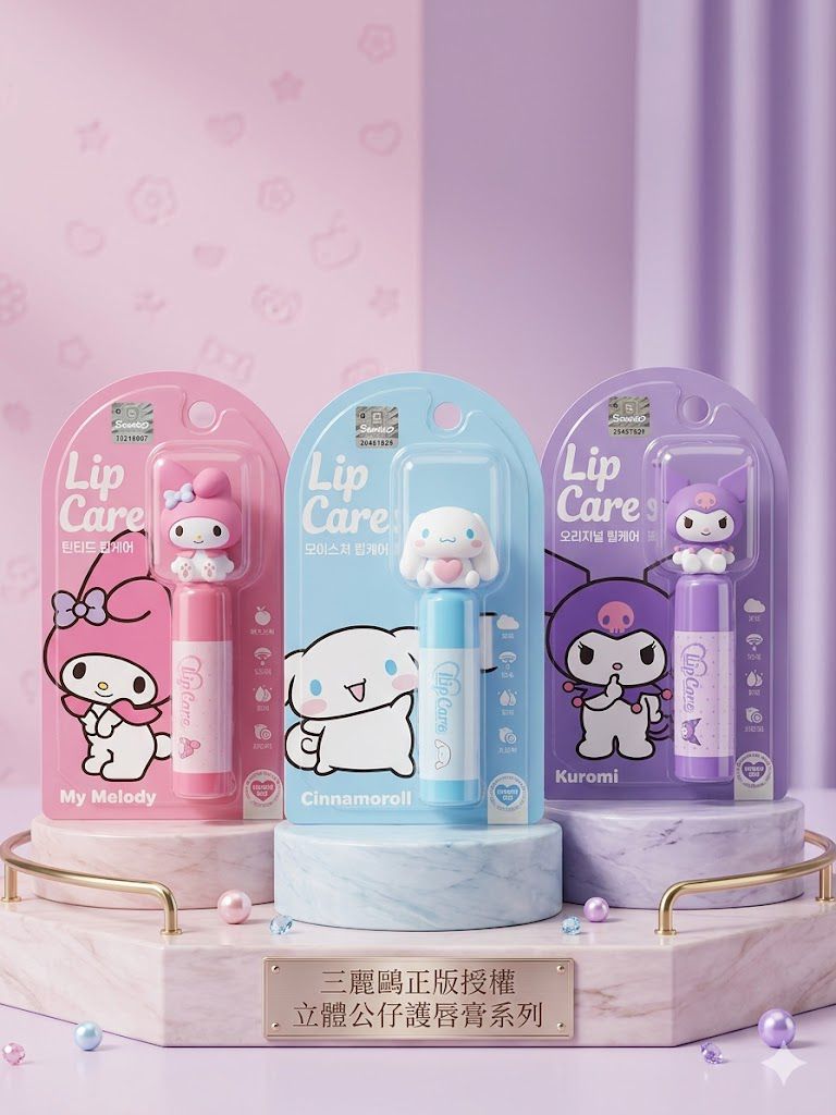 【24小時網站自助下單】現貨🌸韓國 Sanrio 兒童潤唇膏 4.5g | 落單後約3-5個工作天寄出 娉婷貿易公司 Exquisite Beauty Trading Company