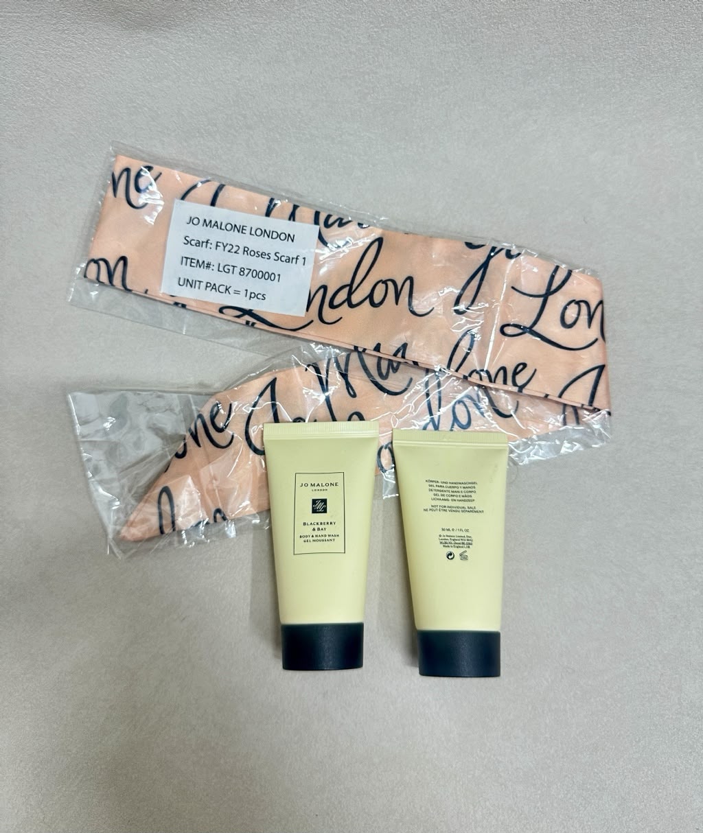 【24小時網站自助下單】現貨🌸Jo Malone Blackberry & Bay Body & Hand Wash Gel 30ml 洗手液/沖涼液 (一套2支) 送Jo Malone 粉紅色幼絲巾🎀 | 落單後約3-5個工作天寄出 娉婷貿易公司 Exquisite Beauty Trading Company