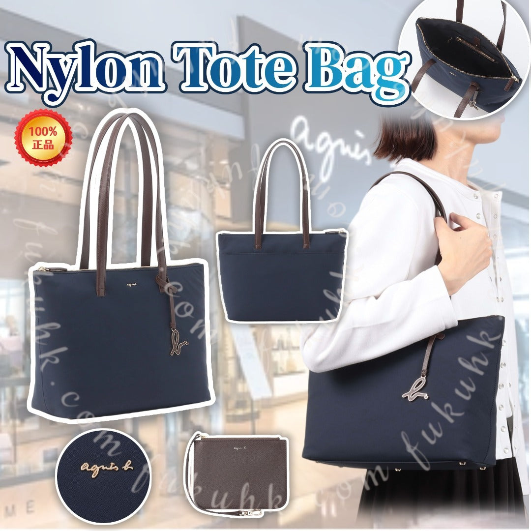 【24小時網站自助下單】🌸💯 Agnes. B Nylon Tote Bag 托特袋 | 預訂約4-6星期到 娉婷貿易公司 Exquisite Beauty Trading Company