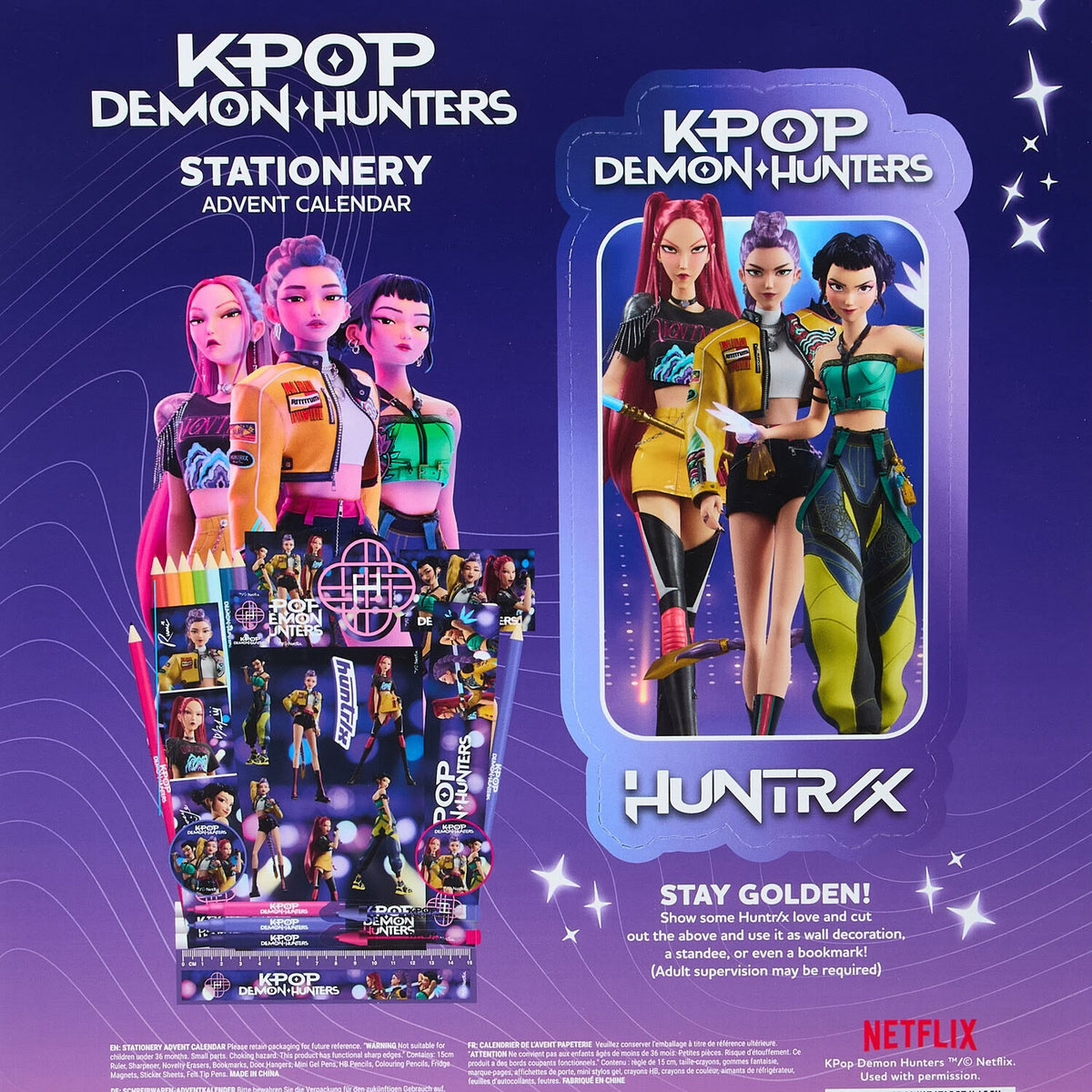 預訂 | 2026年10月29日截🇬🇧英國連線🇬🇧 聖誕🎄✨Kpop Demon Hunters 文具倒數日曆 | 2026年11月尾至12月初到