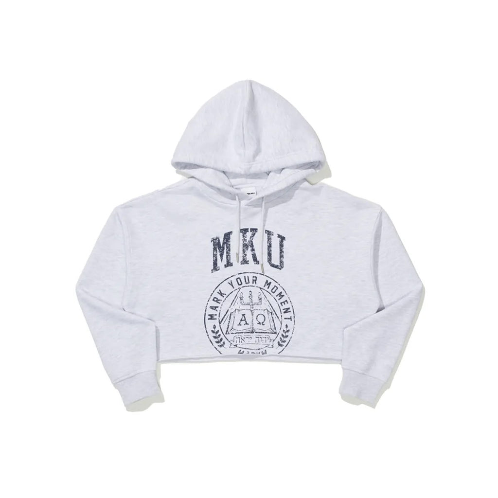 預訂 | 2026年10月28日截 ‼️快閃🇰🇷半價‼️ 🇰🇷韓國潮牌 Markm (W) CROP LOGO HOODIE | 下單後 4-5 星期到