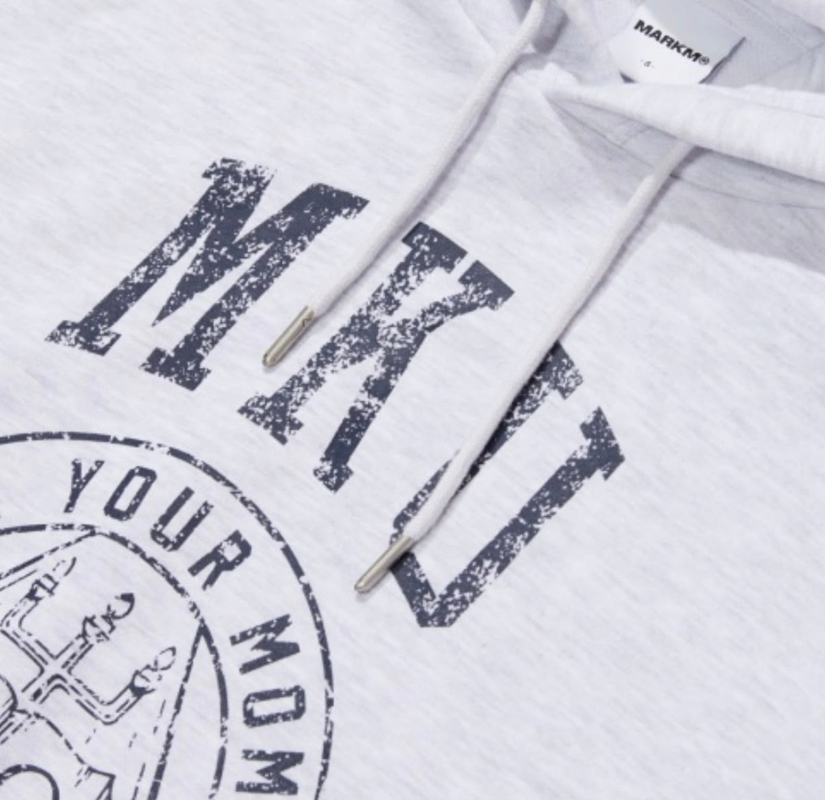 預訂 | 2026年10月28日截 ‼️快閃🇰🇷半價‼️ 🇰🇷韓國潮牌 Markm (W) CROP LOGO HOODIE | 下單後 4-5 星期到