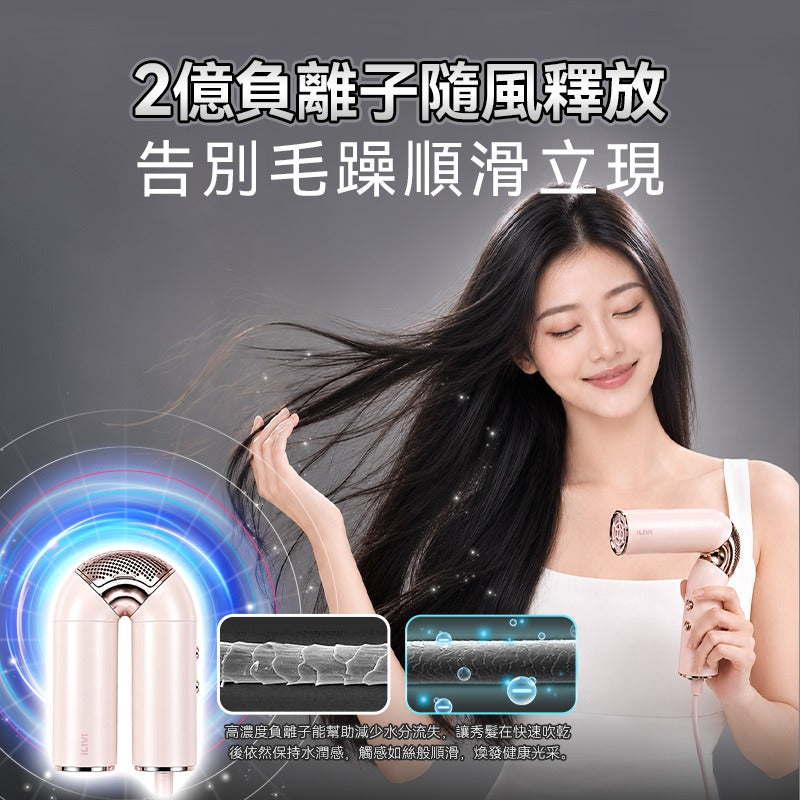 預訂 |💥💥【新品】德國iLIVI Mini 旋轉折疊收納輕量便攜負離子溫控護髮高速風筒 PRO
