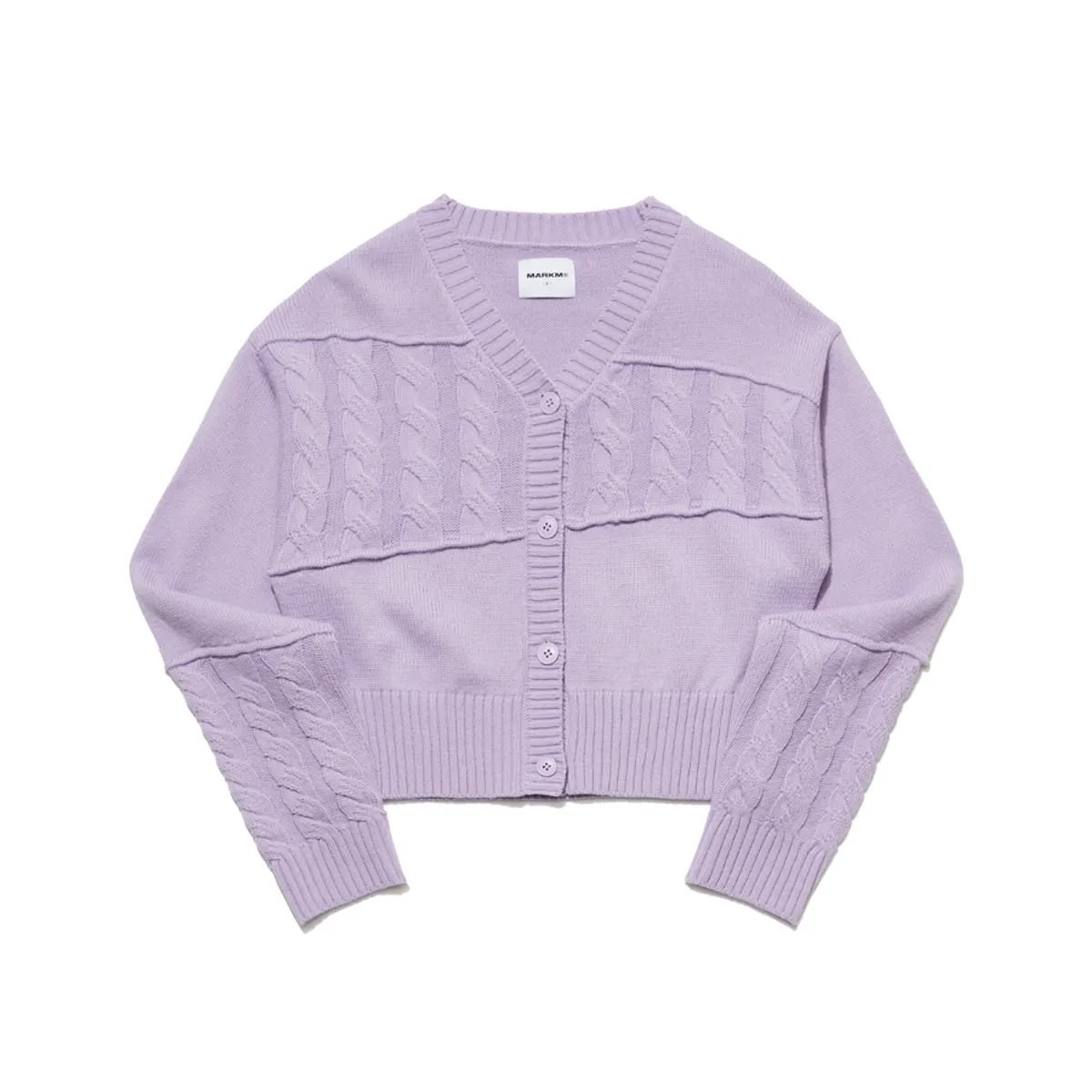 預訂 | 2026年11月5日截 ‼️快閃🇰🇷半價‼️🇰🇷韓國潮牌 Markm (W) CABLE CROP CARDIGAN | 下單後 2-3 星期到