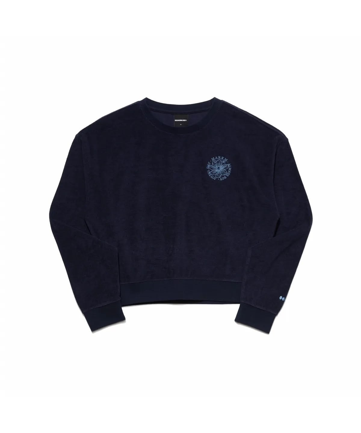 預訂 | 2026年11月5日截 ‼️快閃🇰🇷半價‼️🇰🇷韓國潮牌 Markm (W) FLOWER TERRY SET-UP SWEATSHIRT | 下單後 2-3 星期到