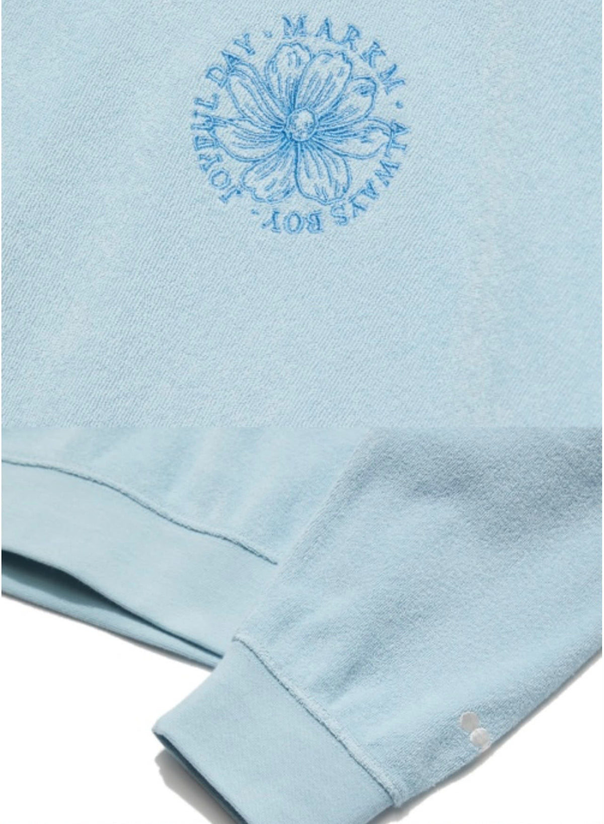 預訂 | 2026年11月5日截 ‼️快閃🇰🇷半價‼️🇰🇷韓國潮牌 Markm (W) FLOWER TERRY SET-UP SWEATSHIRT | 下單後 2-3 星期到