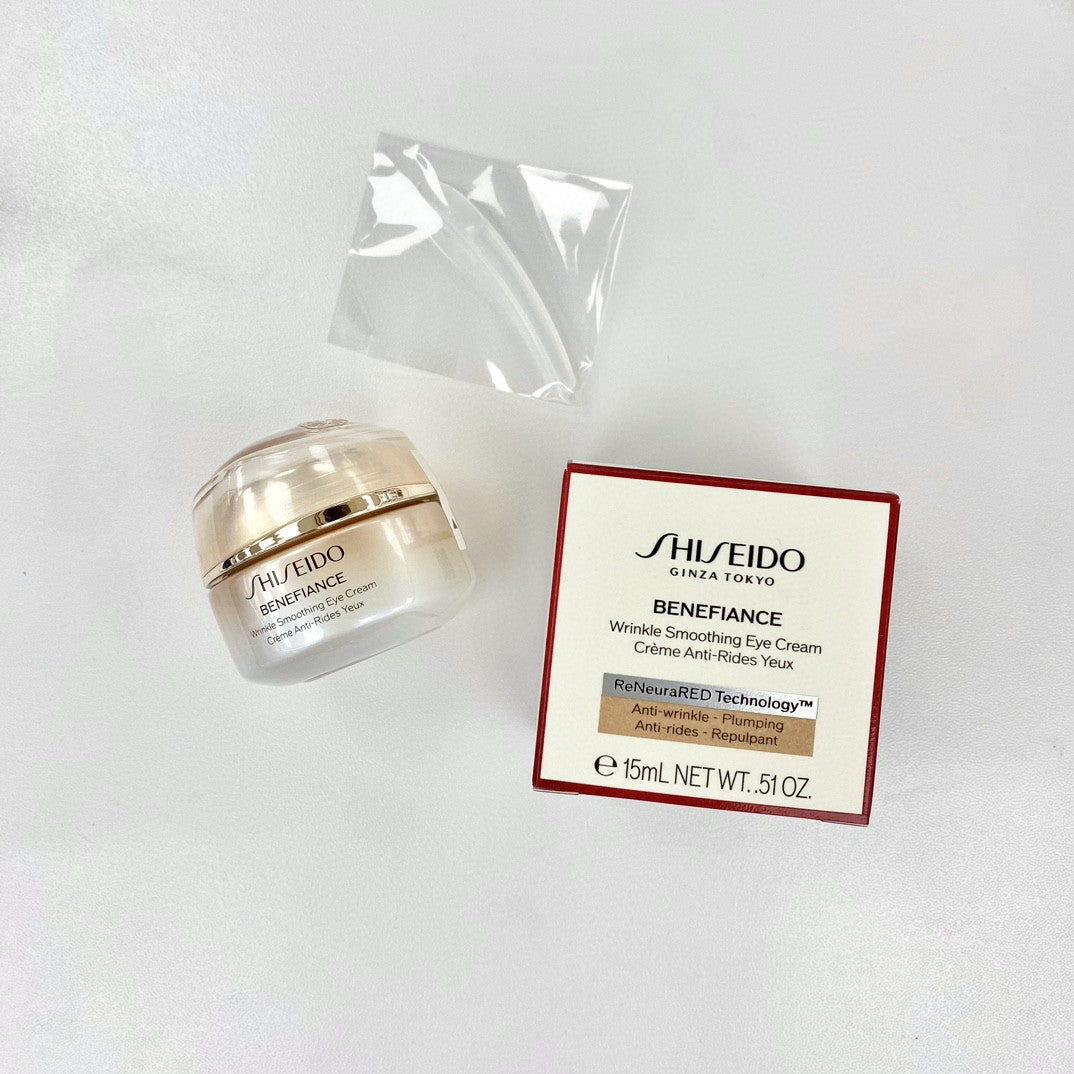 供應商現貨🌸免稅正品 Shiseido BENEFIANCE Wrinkle Smoothing Eye Cream 資生堂盼麗風姿抗皺修護眼霜15ml | 預訂 逢星期一，三返倉執貨 其後約3-5個工作天寄出 娉婷貿易公司 Exquisite Beauty Trading Company