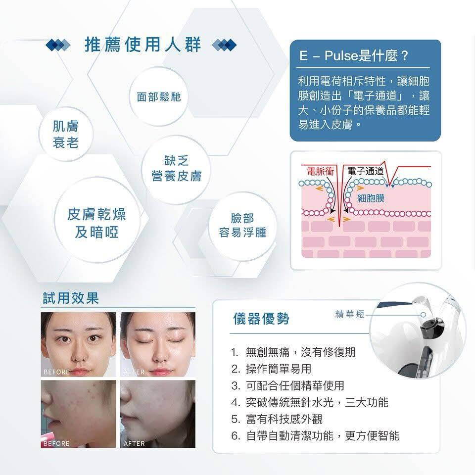 【美容鋪呢部機有興趣PM 我 拎到抵價🫶🏻】PULXE 電脈衝無針水光 三大功能，可同時操作 E-Pules 電脈衝 / Needle-Free Injection 納米無針導入 / RF 射頻 娉婷貿易公司 Exquisite Beauty Trading Company