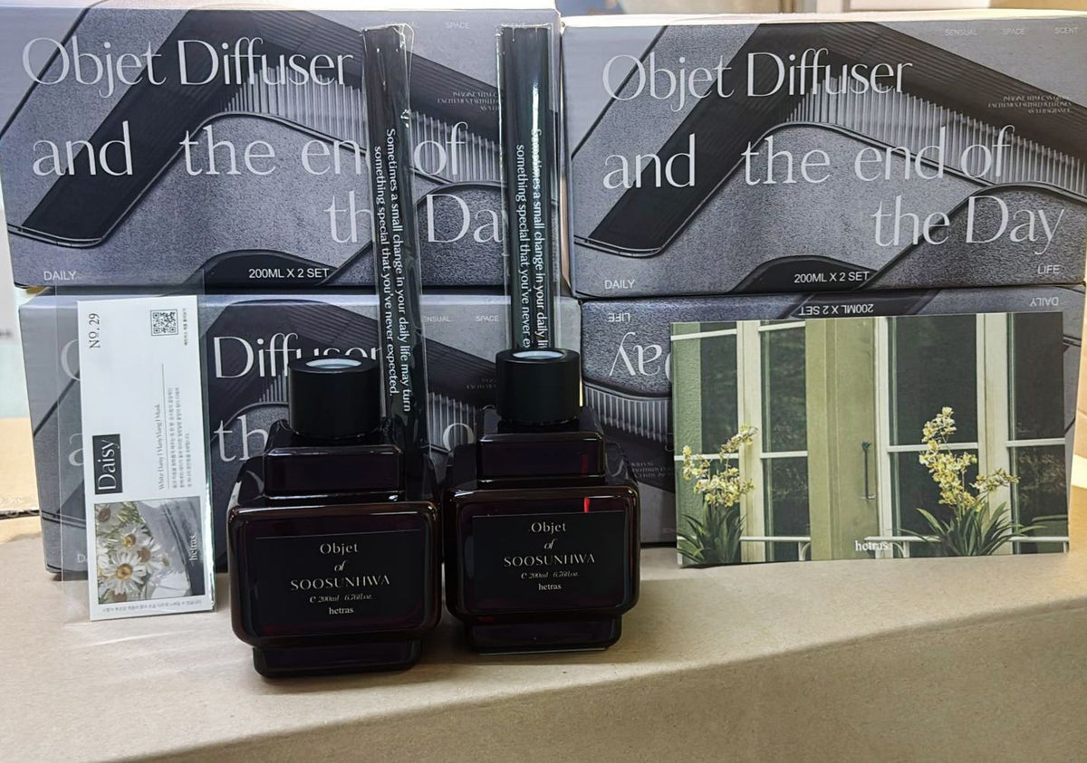 【24小時網站自助下單】現貨🌸最新款Hetras Objet Diffuser 2P Set 室內香氛小擴香瓶 (一套2瓶200ml x 2) | 落單後約3-5個工作天寄出 娉婷貿易公司 Exquisite Beauty Trading Company
