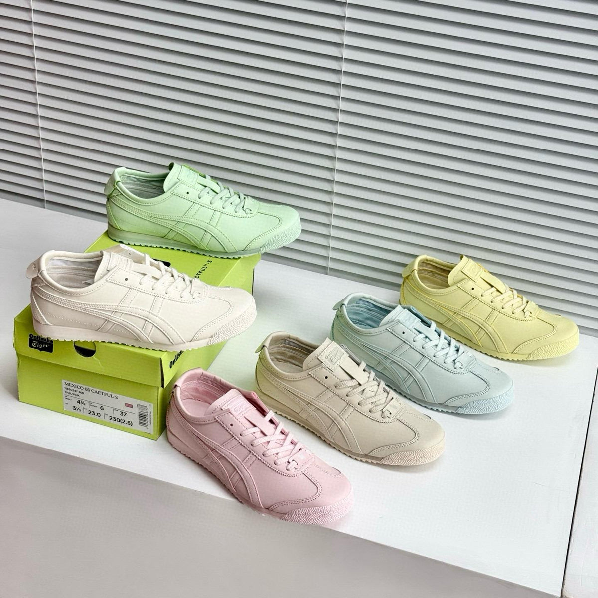🌸Onitsuka Tiger MEXICO 66 CACTFUL-S 馬卡龍色系運動鞋 | 預訂約3-4星期(自行備註顏色及尺寸) 娉婷貿易公司 Exquisite Beauty Trading Company