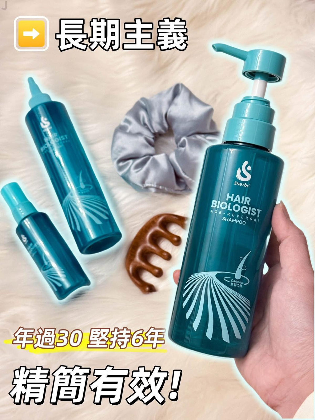 現貨🌸 日本Sheibe 天然黑髮肽Age-Reversal強效防脫黑髮生髮三策套装 | 落單後約3-5個工作天寄出 娉婷貿易公司 Exquisite Beauty Trading Company