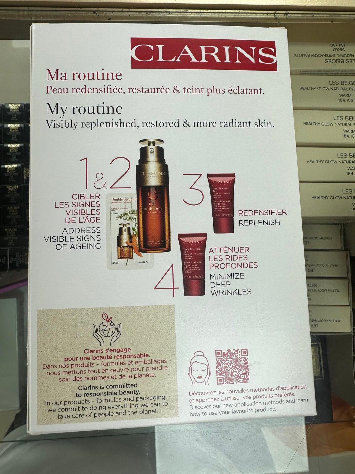 供應商現貨💫免稅正品 Clarins 嬌韻詩雙萃精華套裝四件套 | 預訂 逢星期二，四返倉執貨 其後約3-5個工作天寄出 娉婷貿易公司 Exquisite Beauty Trading Company