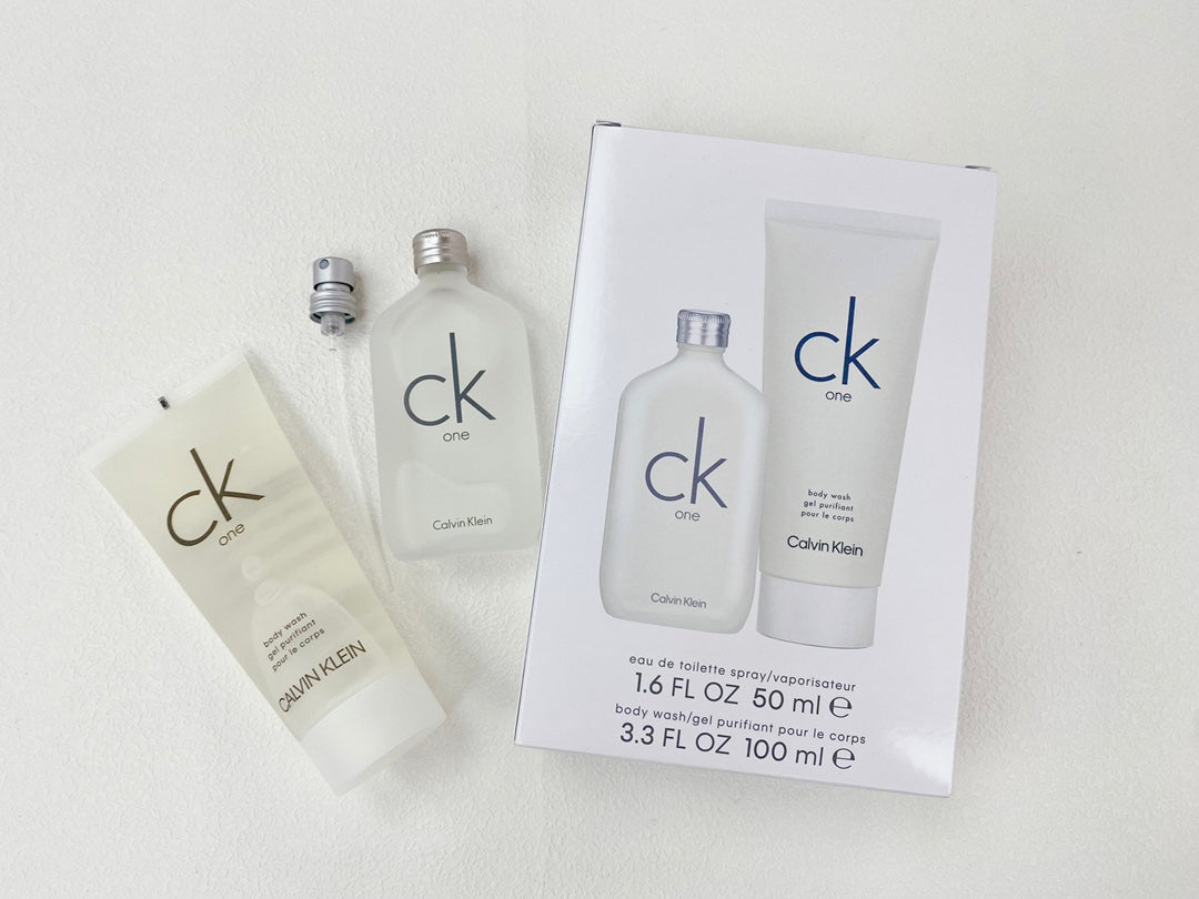 供應商現貨🌸免稅正品 CALVIN KLEIN Ck ONE EAU DE TOILETTE 50ML & BODY WASH 100ML 淡香2件套 | 預訂 逢星期一，三返倉執貨 其後約3-5個工作天寄出 娉婷貿易公司 Exquisite Beauty Trading Company