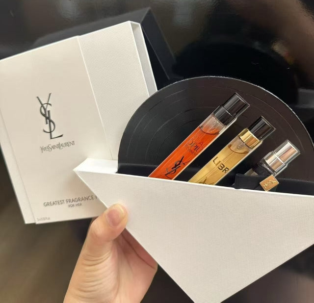 供應商現貨🌸免稅正品 YSL聖羅蘭黑膠碟限量香水禮盒10mlx3 | 預訂 逢星期一，三返倉執貨 其後約3-5個工作天寄出 娉婷貿易公司 Exquisite Beauty Trading Company