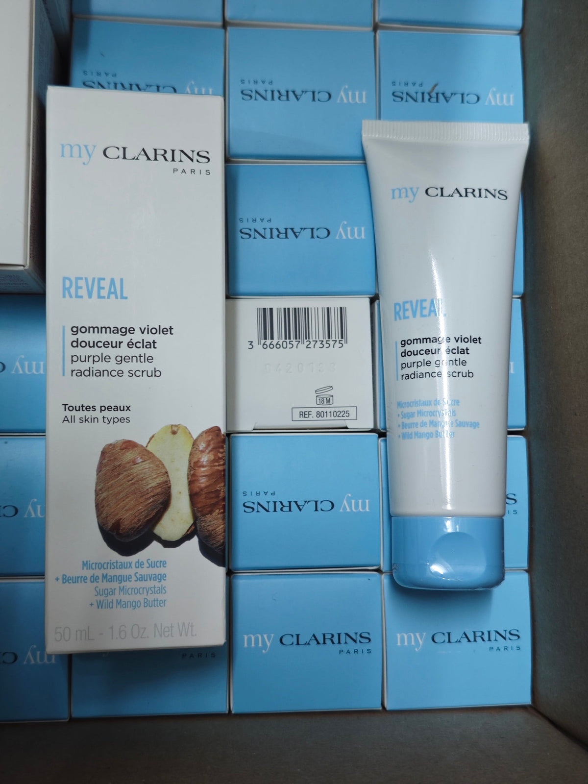 供應商現貨🌸免稅正品 Clarins嬌韻詩紫色磨砂膏去角質清潔50ml | 預訂 逢星期一、三返倉執貨 其後約3-5個工作天寄出 娉婷貿易公司 Exquisite Beauty Trading Company