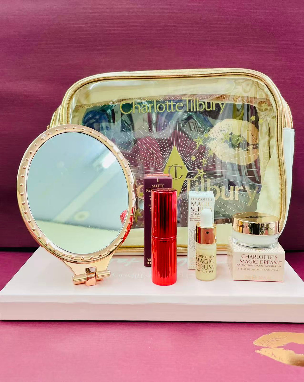 供應商現貨🌸免稅正品 Charlotte Tilbury CT透明化粧包套 | 預訂 逢星期一，三返倉執貨 其後約3-5個工作天寄出 娉婷貿易公司 Exquisite Beauty Trading Company