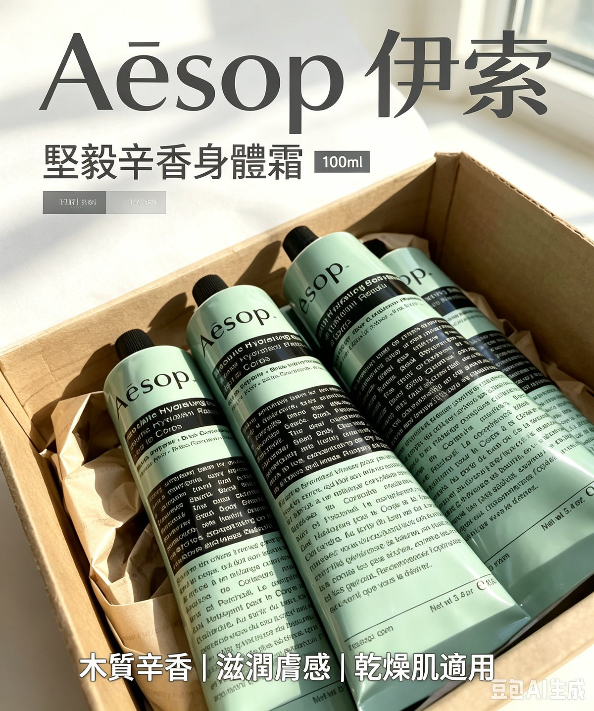【24小時網站自助下單】供應商現貨🌸免稅正品 Aesop伊索 堅毅辛香身體霜100ml | 預訂 逢星期一，三返倉執貨 其後約3-5個工作天寄出 娉婷貿易公司 Exquisite Beauty Trading Company